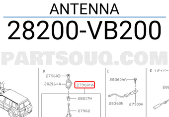 Nissan 28200VB200 ANTENNA