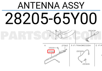 Nissan 2820565Y00 ANTENNA ASSY