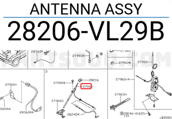 Nissan 28206VL29B ANTENNA ASSY