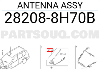 Nissan 282088H70B ANTENNA ASSY