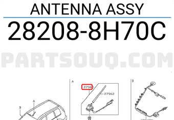 Nissan 282088H70C ANTENNA ASSY
