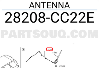 Nissan 28208CC22E ANTENNA