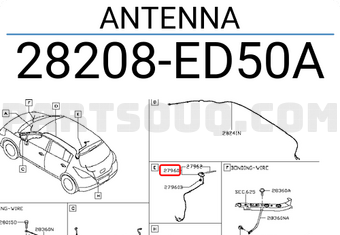 Nissan 28208ED50A ANTENNA