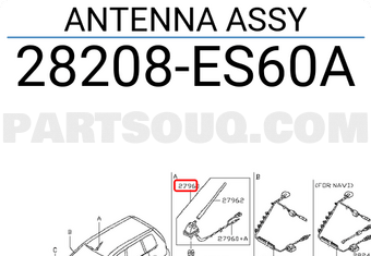 Nissan 28208ES60A ANTENNA ASSY