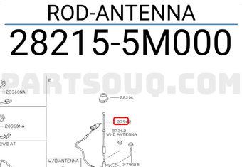 Nissan 282155M000 ROD-ANTENNA