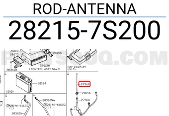 Nissan 282157S200 ROD-ANTENNA