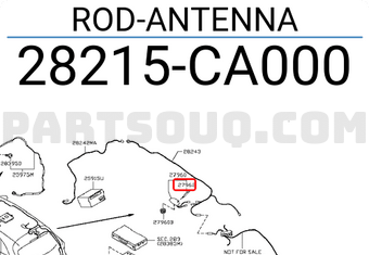 Nissan 28215CA000 ROD-ANTENNA