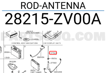 Nissan 28215ZV00A ROD-ANTENNA