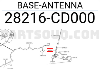 Nissan 28216CD000 BASE-ANTENNA