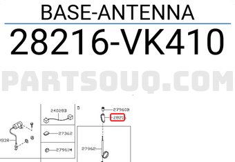 Nissan 28216VK410 BASE-ANTENNA