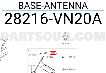 Nissan 28216VN20A BASE-ANTENNA