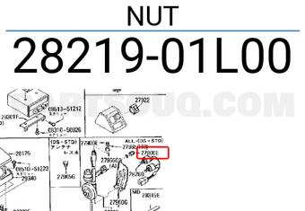 Nissan 2821901L00 NUT