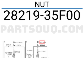 Nissan 2821935F00 NUT