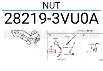 Nissan 282193VU0A NUT