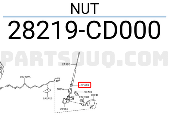 Nissan 28219CD000 NUT