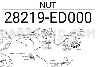 Nissan 28219ED000 NUT
