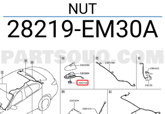 Nissan 28219EM30A NUT
