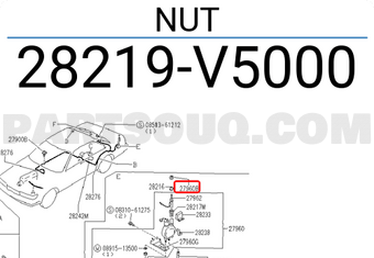 Nissan 28219V5000 NUT