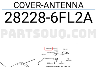 Nissan 282286FL2A COVER-ANTENNA