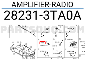 Nissan 282313TA0A AMPLIFIER-RADIO