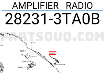 Nissan 282313TA0B AMPLIFIER RADIO