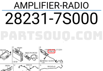 Nissan 282317S000 AMPLIFIER-RADIO