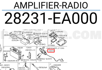 Nissan 28231EA000 AMPLIFIER-RADIO