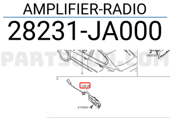Nissan 28231JA000 AMPLIFIER-RADIO