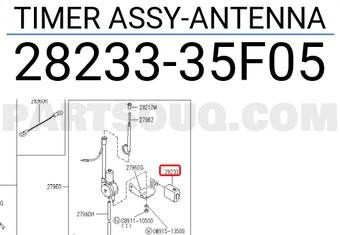 Nissan 2823335F05 TIMER ASSY-ANTENNA