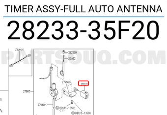 Nissan 2823335F20 TIMER ASSY-FULL AUTO ANTENNA