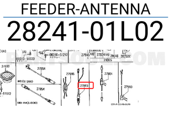 Nissan 2824101L02 FEEDER-ANTENNA