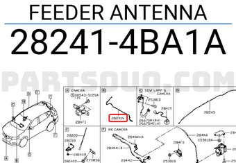 Nissan 282414BA1A FEEDER ANTENNA