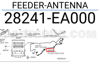 Nissan 28241EA000 FEEDER-ANTENNA