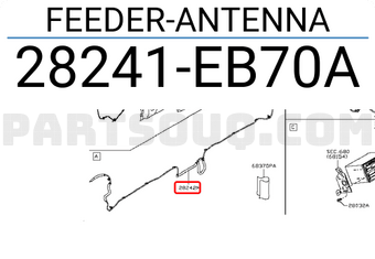 Nissan 28241EB70A FEEDER-ANTENNA