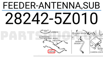 Nissan 282425Z010 FEEDER-ANTENNA,SUB