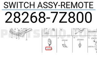 Nissan 282687Z800 SWITCH ASSY-REMOTE