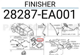 Nissan 28287EA001 FINISHER