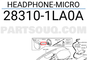 Nissan 283101LA0A HEADPHONE-MICRO