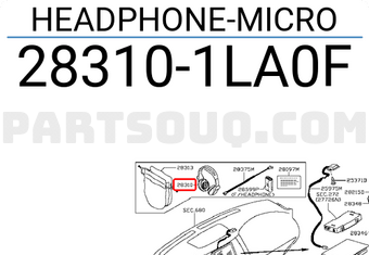 Nissan 283101LA0F HEADPHONE-MICRO