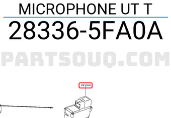 Nissan 283365FA0A MICROPHONE UT T