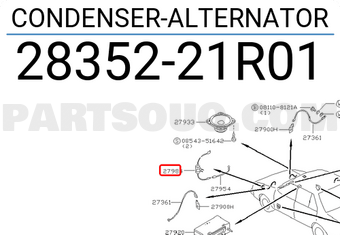 Nissan 2835221R01 CONDENSER-ALTERNATOR