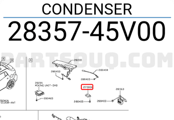 Nissan 2835745V00 CONDENSER