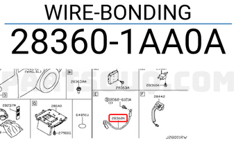 Nissan 283601AA0A WIRE-BONDING