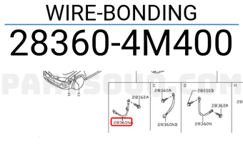 Nissan 283604M400 WIRE-BONDING