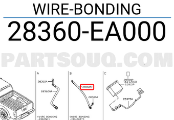 Nissan 28360EA000 WIRE-BONDING