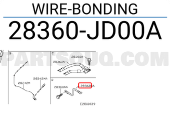 Nissan 28360JD00A WIRE-BONDING