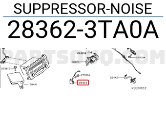 Nissan 283623TA0A SUPPRESSOR-NOISE