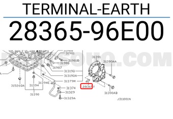 Nissan 2836596E00 TERMINAL-EARTH