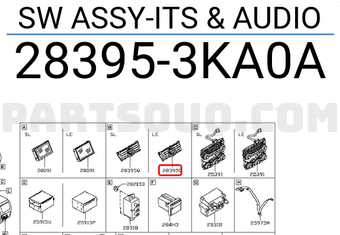 Nissan 283953KA0A SW ASSY-ITS & AUDIO