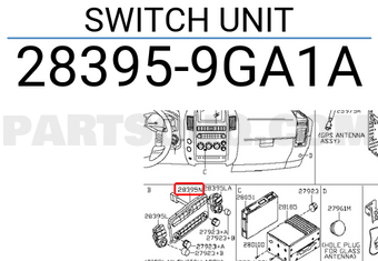 Nissan 283959GA1A SWITCH UNIT